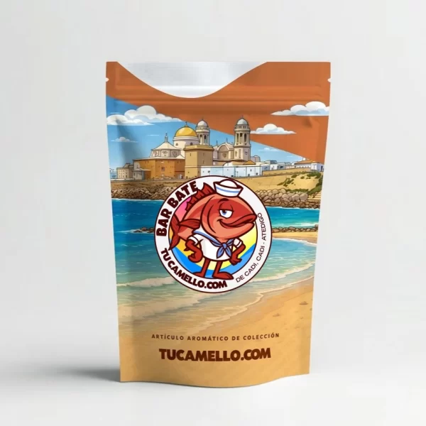 Packaging de resina Barbate con CBD 17.34%, CBDA 8.18% vendido por tucamello.com.