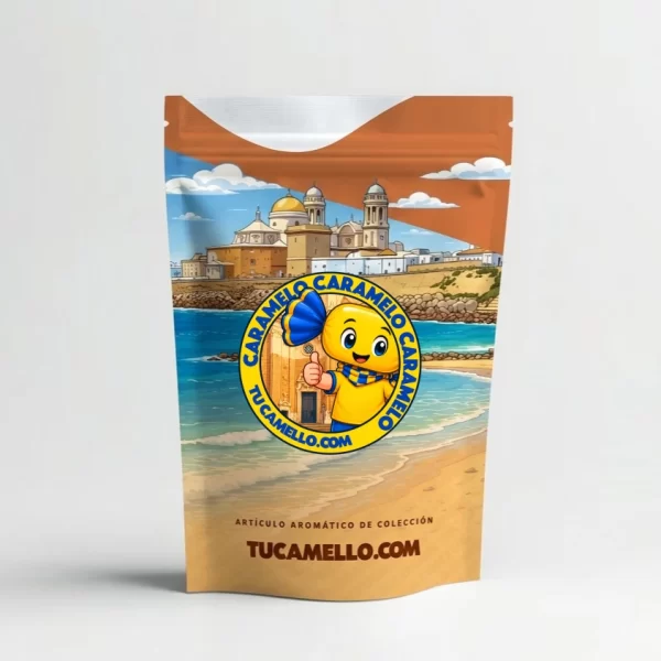 Packaging de resina Caramelo con CBN 22.90% vendido por tucamello.com.